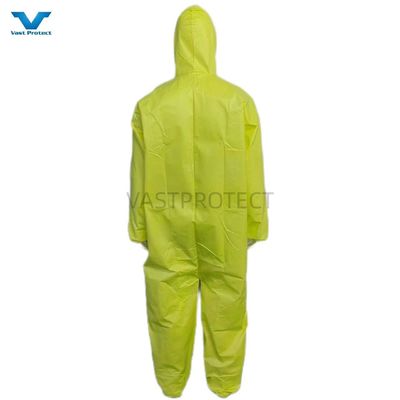 175*140cm Disposable Protective Microporous PPE Type 4 Coveralls For Dust Protection
