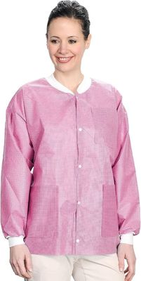 Disposable Lab Jackets Hip Length Reusable Scrub Jacket Lab Coat Unisex with Dust-Proof V601