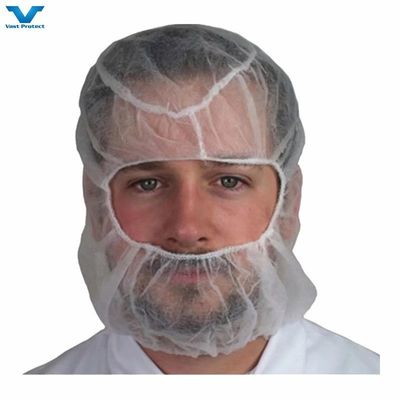 Free Sample Polypropylene Non-Woven PP Disposable Hair Net Bouffant Caps with Elastic Edge