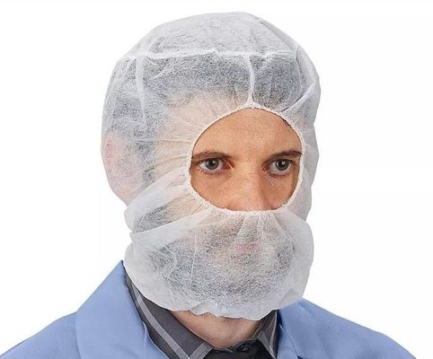 Free Sample Polypropylene Non-Woven PP Disposable Hair Net Bouffant Caps with Elastic Edge
