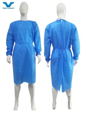 120*140cm AAMI Level1/2/3 Waterproof Disposable Isolation Gown with Adequate Inventory