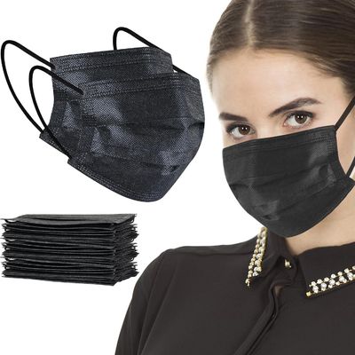Protective Surgical Disposable Face Mask Soft 3 Layer with Nose Clip Elastic Earloop
