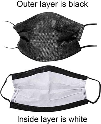 Flat ASTM Level 2 Disposable Face Mask With Nose Clip Elastic CE ISO 13485 FDA Bef 98%