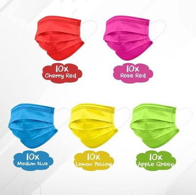 Non Sterilization 3 Layer Earloop Disposable Face Mask for Kids Teens 14.5*9.5 Cm