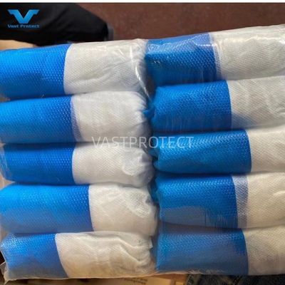 PP CPE Anti-Slip Blue White Elastic VPT-Shoe Cover for Protection Disposable Protection