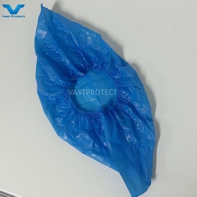 Disposable Waterproof Blue Cleaning Room Shoe Cover with Elastic Style 2-30g