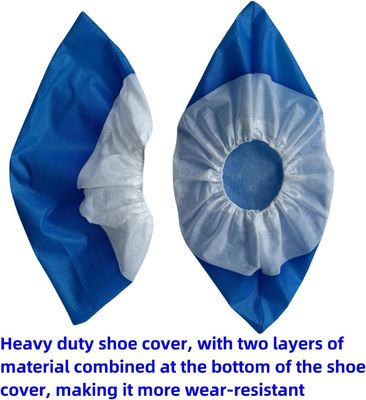 Cleaning Blue and White V206 Heavy Duty PP CPE Waterproof Disposable Foot Shoe Cover