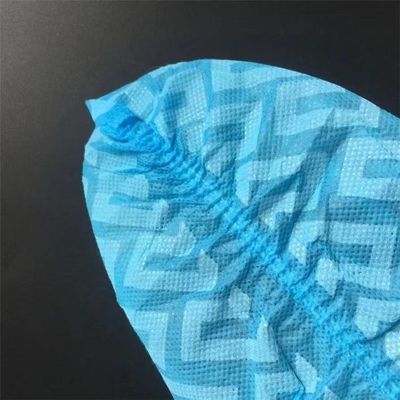 Logo Printing Anti-Static Non-Skid Disposable Shoe Cover for Machine or Hand Made