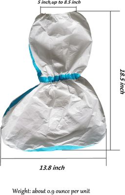 Disposable Boot Cover Dustproof Sterile Micro-Porous Sf White With Blue Line 15*39cm