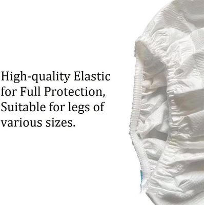 Disposable Boot Cover Dustproof Sterile Micro-Porous Sf White With Blue Line 15*39cm