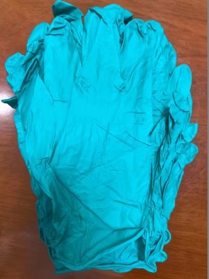 Blue Nitrile Gloves No Latex Powder Free ISO Certified 240mm Length for Food Handling