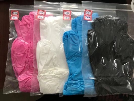 Disposable Black Nitrile Examination Gloves Sizes S M L XL 9 Inch Aql 1.5 for Gardening