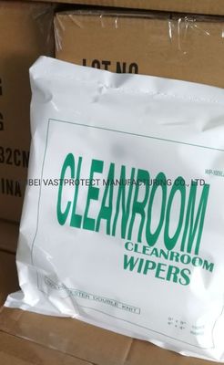 120GSM ESD Anti-Static Lint Free 100% Polyester White Clean-Room Wipers Customization