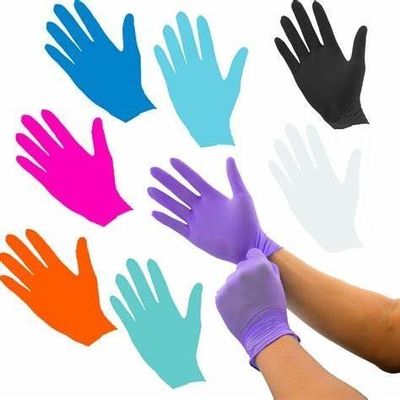 Multipurpose Nitrile Gloves with Material and Powdered Design Offer