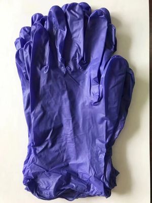 240mm Length Powder Free Non-Sterile Nitrile-Vinyl Blended Disposable Exam Gloves
