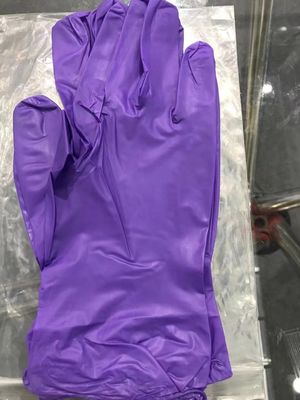 240mm Length Powder Free Non-Sterile Nitrile-Vinyl Blended Disposable Exam Gloves
