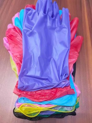 Powder-Free Disposable Blue Vinyl Nitrile Gloves for Medical Examination and Cleaning