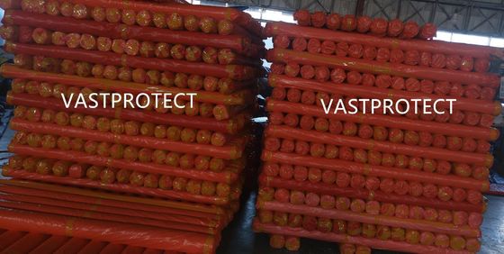 12 Prime *100 Prime Orange PE Tarpaulin Roll Double Sides Coating For Customer Needs