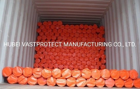 Double Sided Orange PE Poly Tarps Roll with Paper Core and Customization Made Easy
