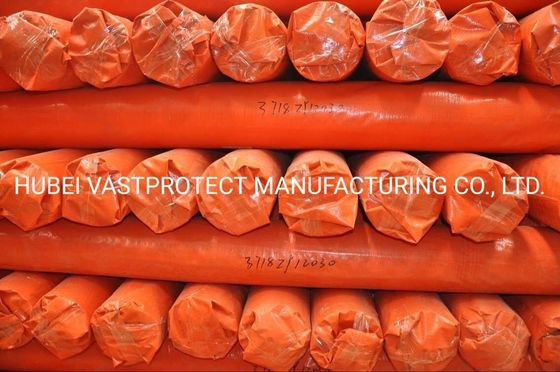 Double Sided Orange PE Poly Tarps Roll with Paper Core and Customization Made Easy